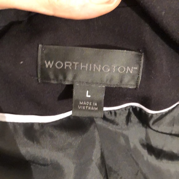 Worthington Women’s Single Button Blazer in Black, size Large - Picture 6 of 10